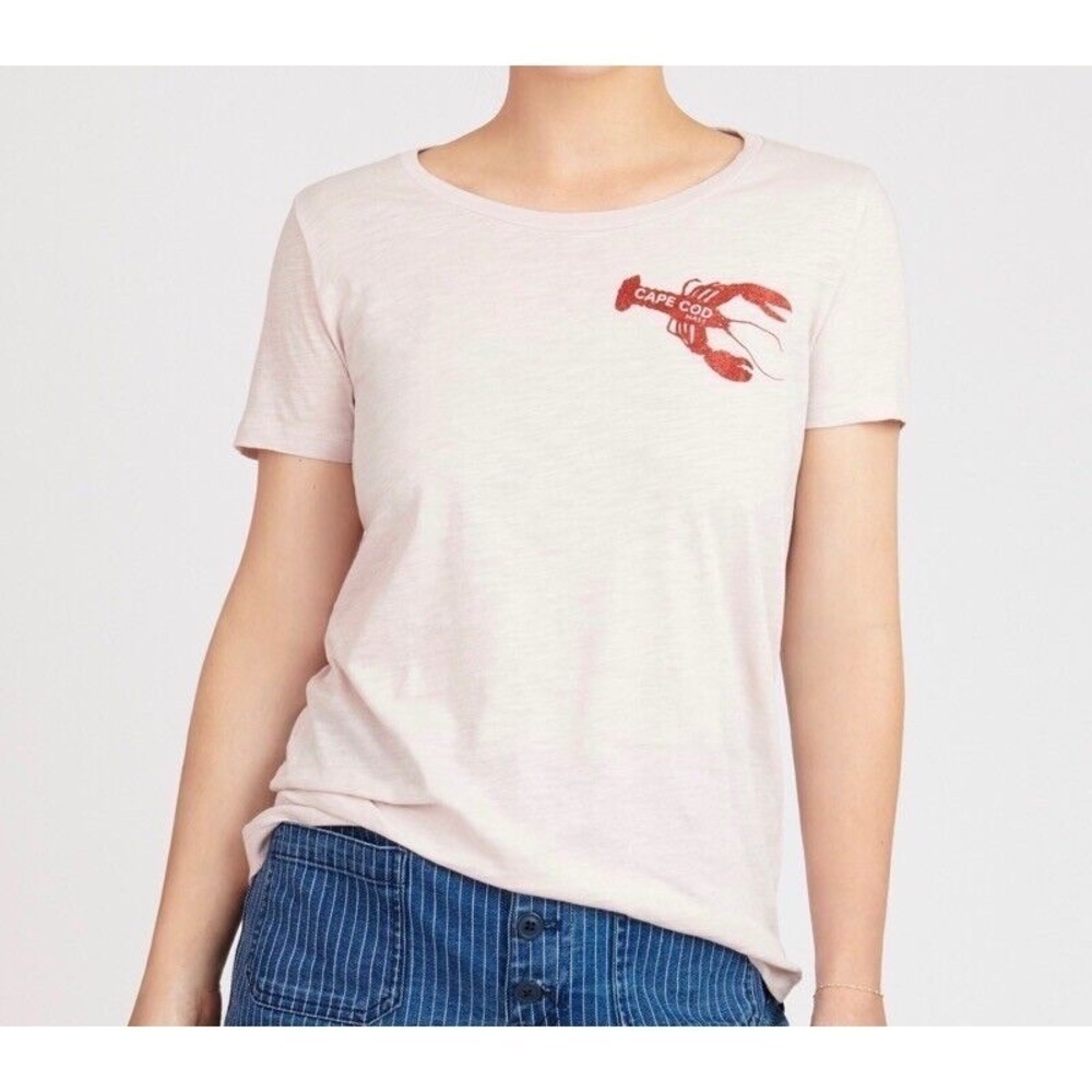 NWT J.CREW Glitter Lobster Cape Cod T-Shirt